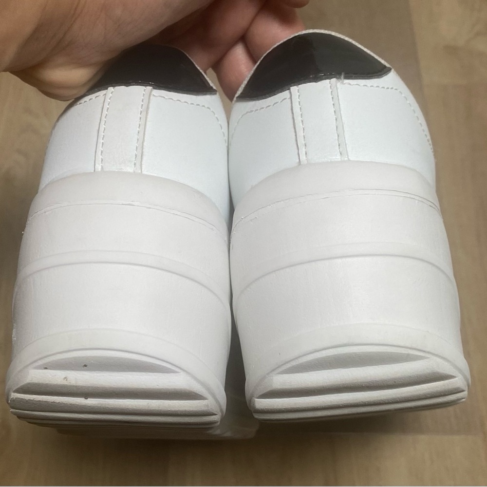 Nasty Gal Women’s White Wedge Platform Sneakers EU 36 US 6 - Picture 7 of 8